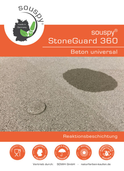 souspy® StoneGuard 360 Beton universal - Reaktionsbeschichtung für Betonoberflächen