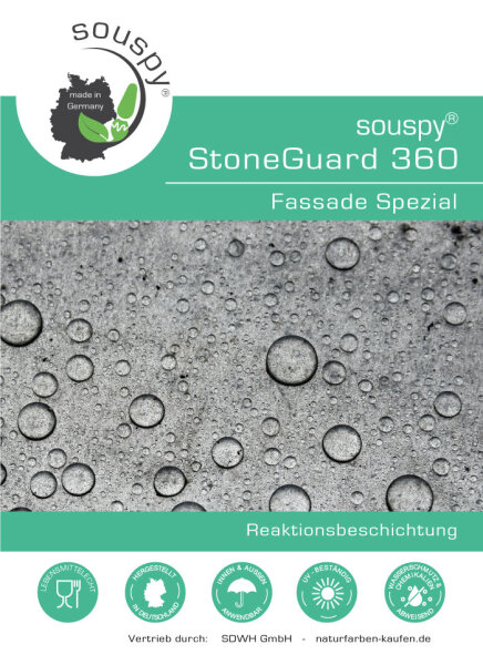 souspy® StoneGuard 360 Fassade Spezial - Reaktionsbeschichtung für Fassaden